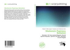 Mackenzie–Papineau Battalion kitap kapağı