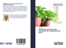 Bookcover of Medycyna prorocza i jej znaczenie we współczesnym życiu