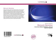 Capa do livro de Matteotti Battalion 