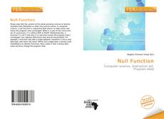 Buchcover von Null Function