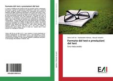 Bookcover of Formato del test e prestazioni del test