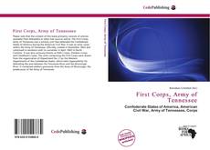 Capa do livro de First Corps, Army of Tennessee 