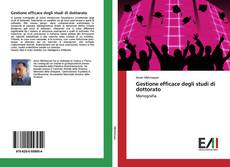 Capa do livro de Gestione efficace degli studi di dottorato 