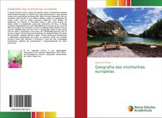 Portada del libro de Geografia das montanhas europeias