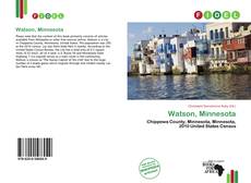 Capa do livro de Watson, Minnesota 