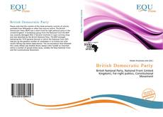 British Democratic Party kitap kapağı