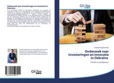 Capa do livro de Onderzoek naar investeringen en innovatie in Oekraïne 