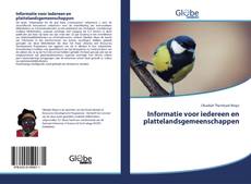 Buchcover von Informatie voor iedereen en plattelandsgemeenschappen
