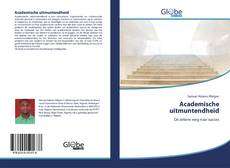 Bookcover of Academische uitmuntendheid