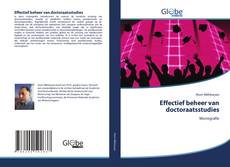 Bookcover of Effectief beheer van doctoraatsstudies