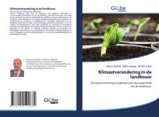 Capa do livro de Klimaatverandering in de landbouw 