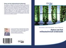 Portada del libro de Status van het milieutechnisch onderzoek