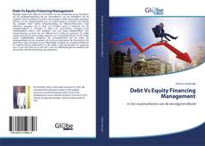 Debt Vs Equity Financing Management的封面