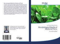 Microbiological Quality of Medicinal Plants的封面