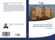 Buchcover von Factoren die van invloed zijn op de levering van woningen