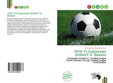 1970–71 Colchester United F.C. Season的封面