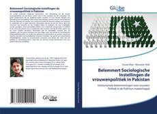 Buchcover von Belemmert Sociologische Instellingen de vrouwenpolitiek in Pakistan