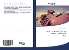 Capa do livro de Ilk o'rta asrlar Xorazm davlatchiligi tarixi 