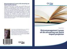 Bookcover of Risicomanagement Lessen uit de uitvoering van Quick Impact projecten
