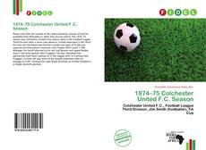 1974–75 Colchester United F.C. Season的封面