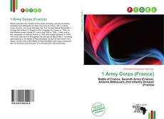 Bookcover of 1 Army Corps (France)
