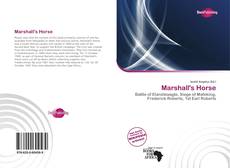 Portada del libro de Marshall's Horse