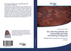 Capa do livro de De culturele praktijk van vrouwelijke genitale verminking in Oeganda 