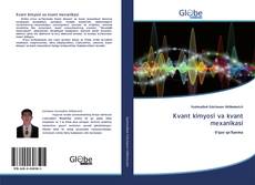 Capa do livro de Kvant kimyosi va kvant mexanikasi 