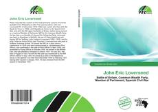 Capa do livro de John Eric Loverseed 