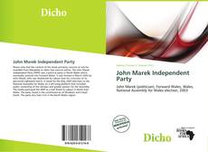 Copertina di John Marek Independent Party
