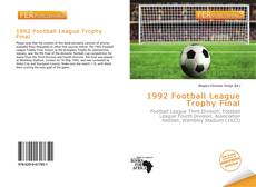 Buchcover von 1992 Football League Trophy Final