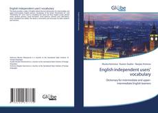 English independent users' vocabulary kitap kapağı
