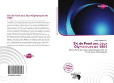 Portada del libro de Ski de Fond aux Jeux Olympiques de 1994