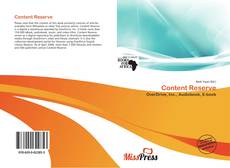 Bookcover of Content Reserve