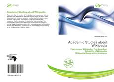 Buchcover von Academic Studies about Wikipedia