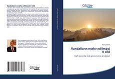 Couverture de Vandalların məhv edilməsi II cild