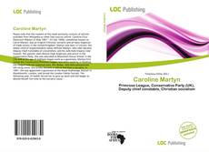 Bookcover of Caroline Martyn