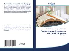 Buchcover von Demonstrative Pronouns in the Uzbek Language