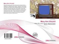 Capa do livro de Mary Ann Vincent 