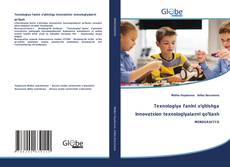 Capa do livro de Texnologiya fanini o‘qitishga innovatsion texnologiyalarni qo‘llash 