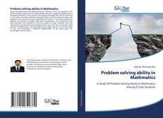 Buchcover von Problem solving ability in Mathmatics
