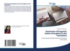 Expression of linguistic means of laughter in the translation kitap kapağı