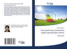 Buchcover von Kam qavatli fuqoro binolarining issiqlik samaradorligini oshirish