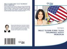 Buchcover von INGLIZ TILIDAN O‘ZBEK TILIGA TARJIMADAGI ASOSIY PRINSIPLAR