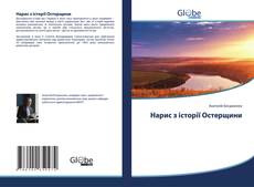 Borítókép a  Нарис з історії Остерщини - hoz