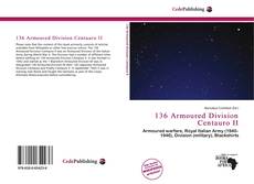 Capa do livro de 136 Armoured Division Centauro II 