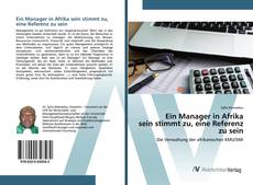 Bookcover of Ein Manager in Afrika sein stimmt zu, eine Referenz zu sein