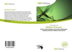 Bookcover of William Presser