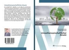 Bookcover of Umweltwissenschaftlicher Ansatz