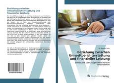 Bookcover of Beziehung zwischen Umweltberichterstattung und finanzieller Leistung